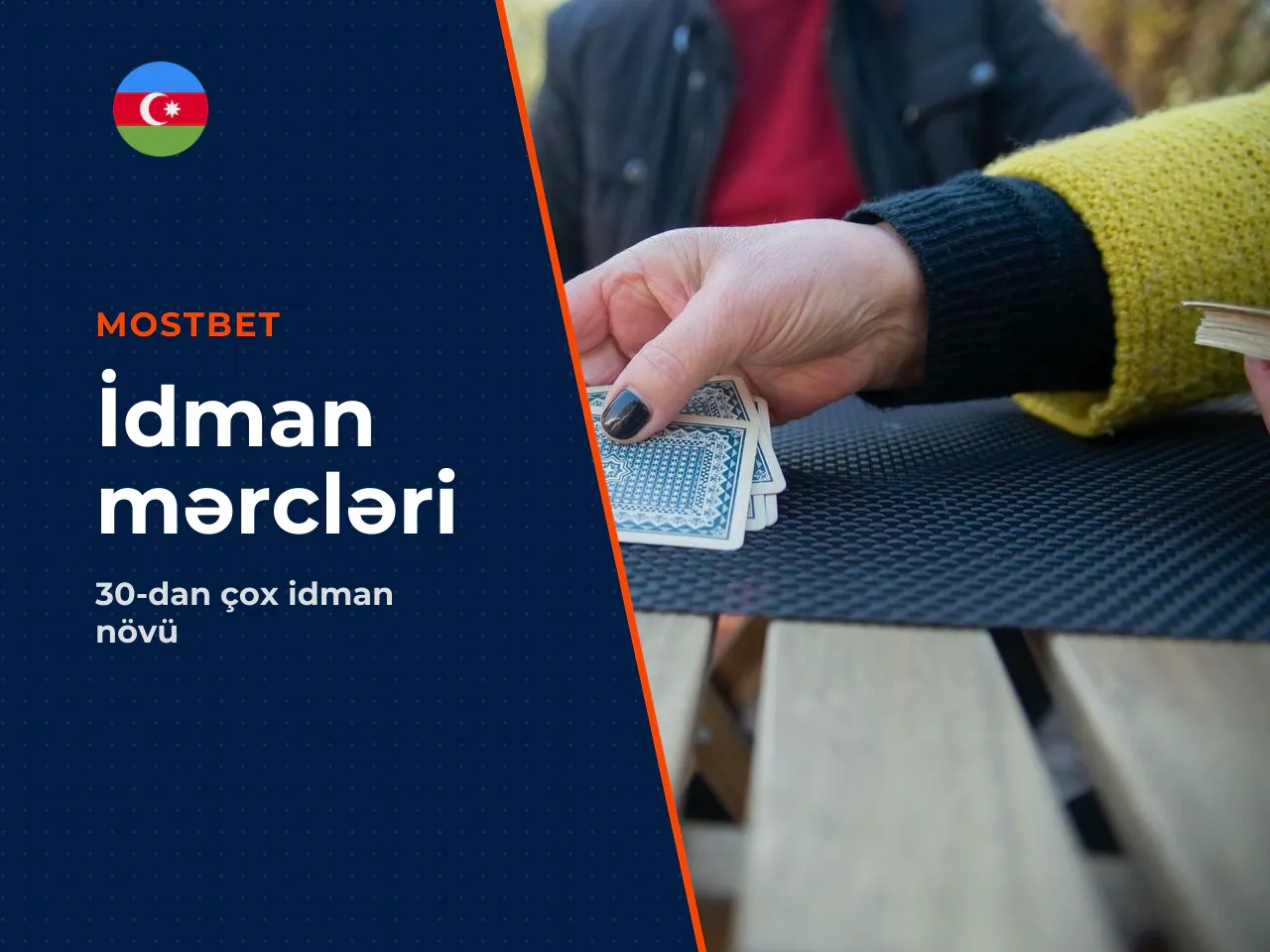 İdman mərcləri ilə birlikdə istifadə ssenarisi. Mostbet idman bölməsində **30-dan artıq idman növü** üzrə gündəlik minlərlə hadisəyə mərc yerləşdirmək mümkündür. Futbol, basketbol, tennis, MMA, e-idma