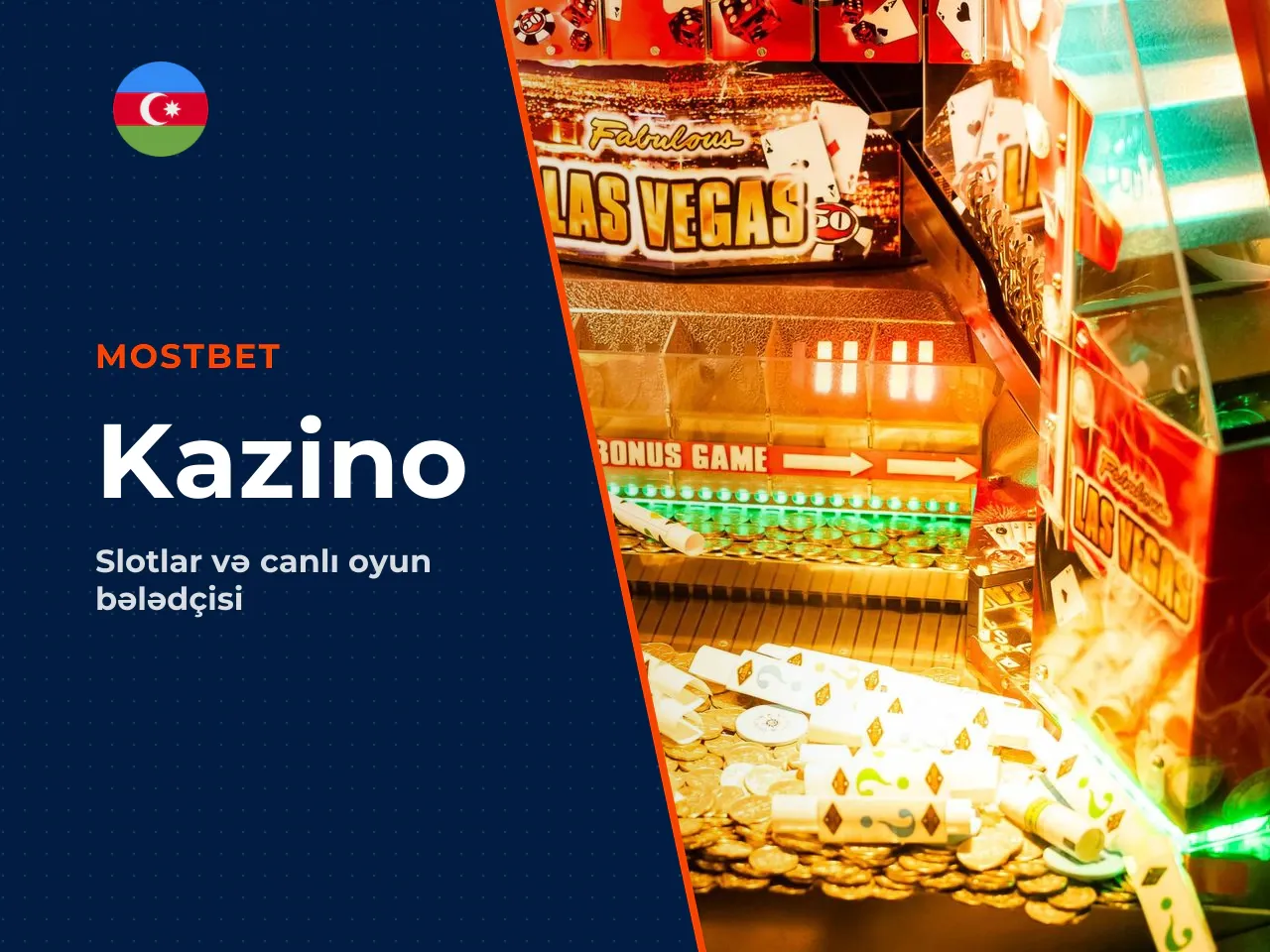 Mostbet kazino, slotlar və canlı oyunlar